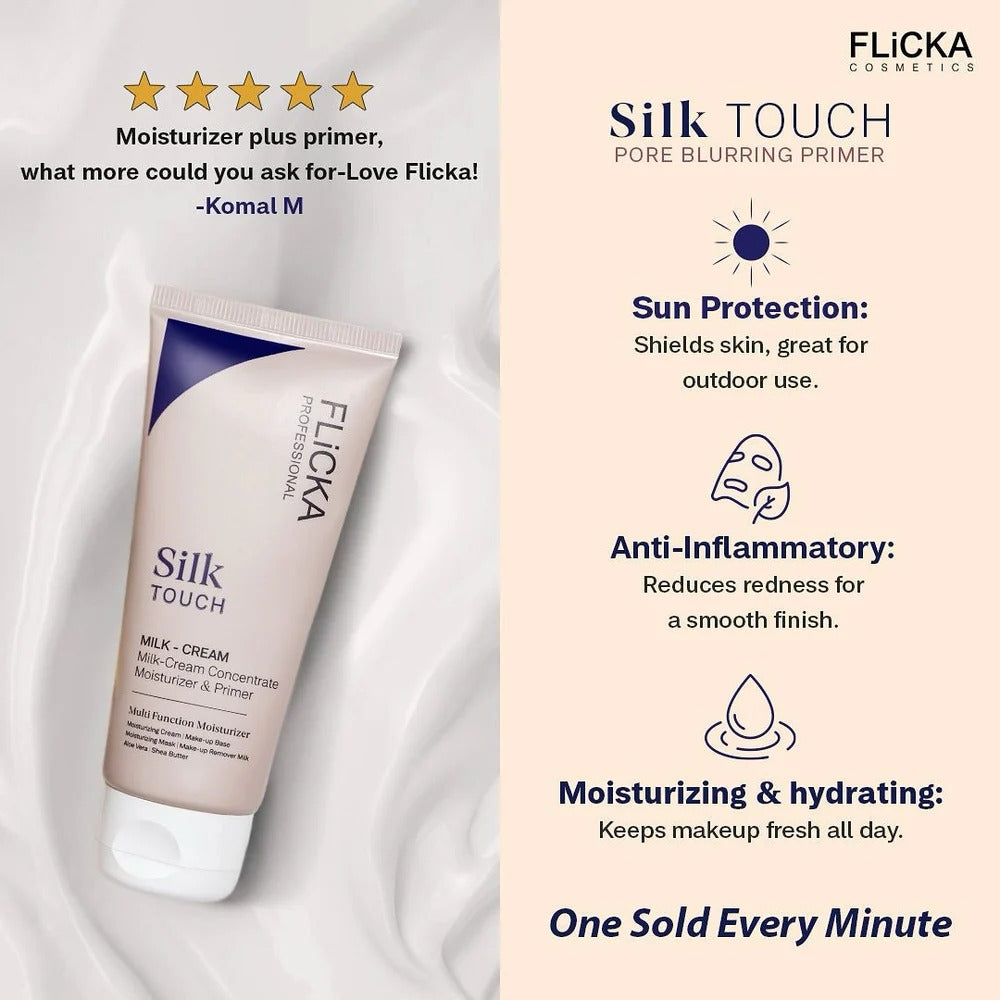 Flicka Silk Touch Primer – Flawless Dewy Base (Buy 1 Get 1 FREE)