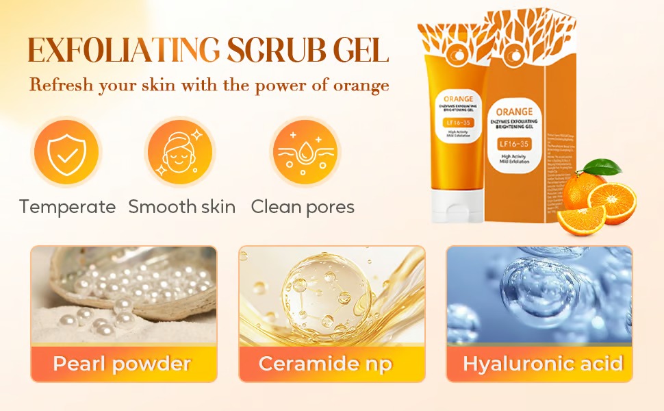 Orange Enzyme Glow Gel š Dark Spot & Dead Skin Remover