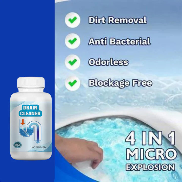 Powerful Drainage, Sinks & Pipes Blockage Removal Powder (Buy 1 Get 1 Free)