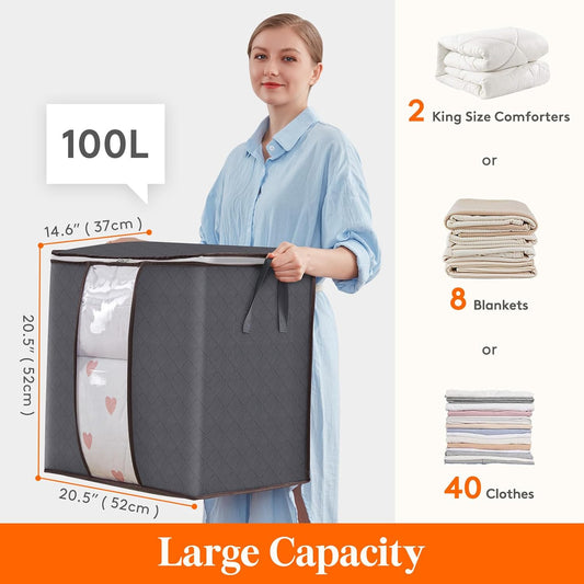 (Pack of 4) Storage Organizer Bags - 100GSM