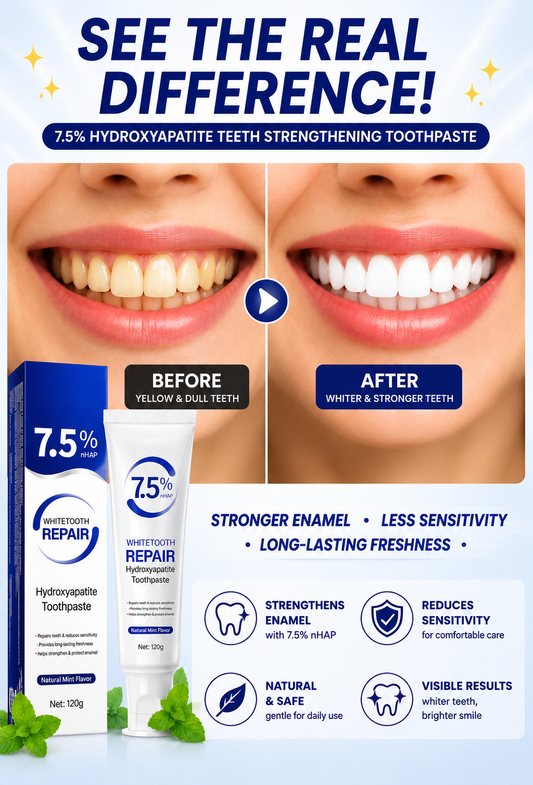 7.5% Hydroxyapatite Teeth Strengthening Toothpaste