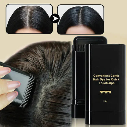 Fast Black Hair Comb Dye – Instant Color in Minutes - Easy Application