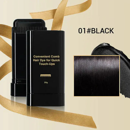 Fast Black Hair Comb Dye – Instant Color in Minutes - Easy Application