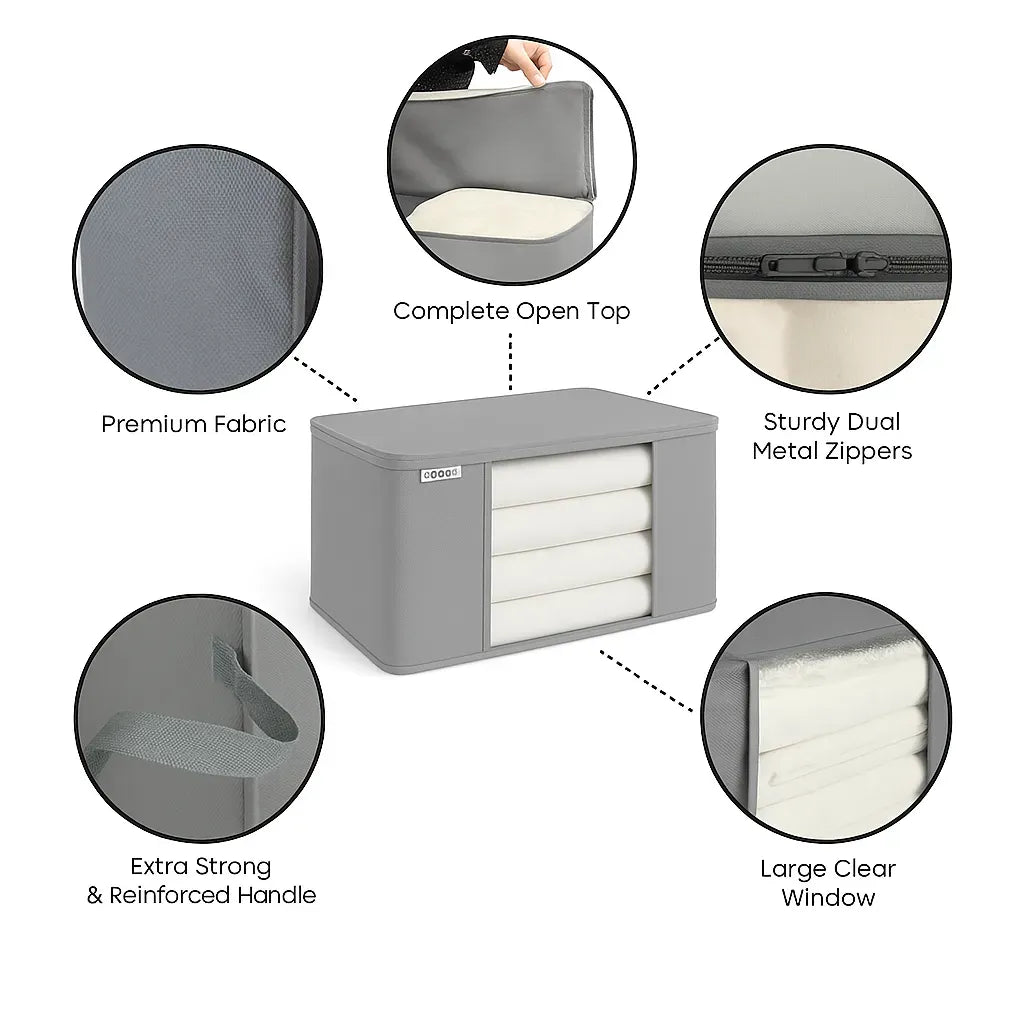 Horizontal Storage Bag (Available in Pack of 4) - FREE Delivery