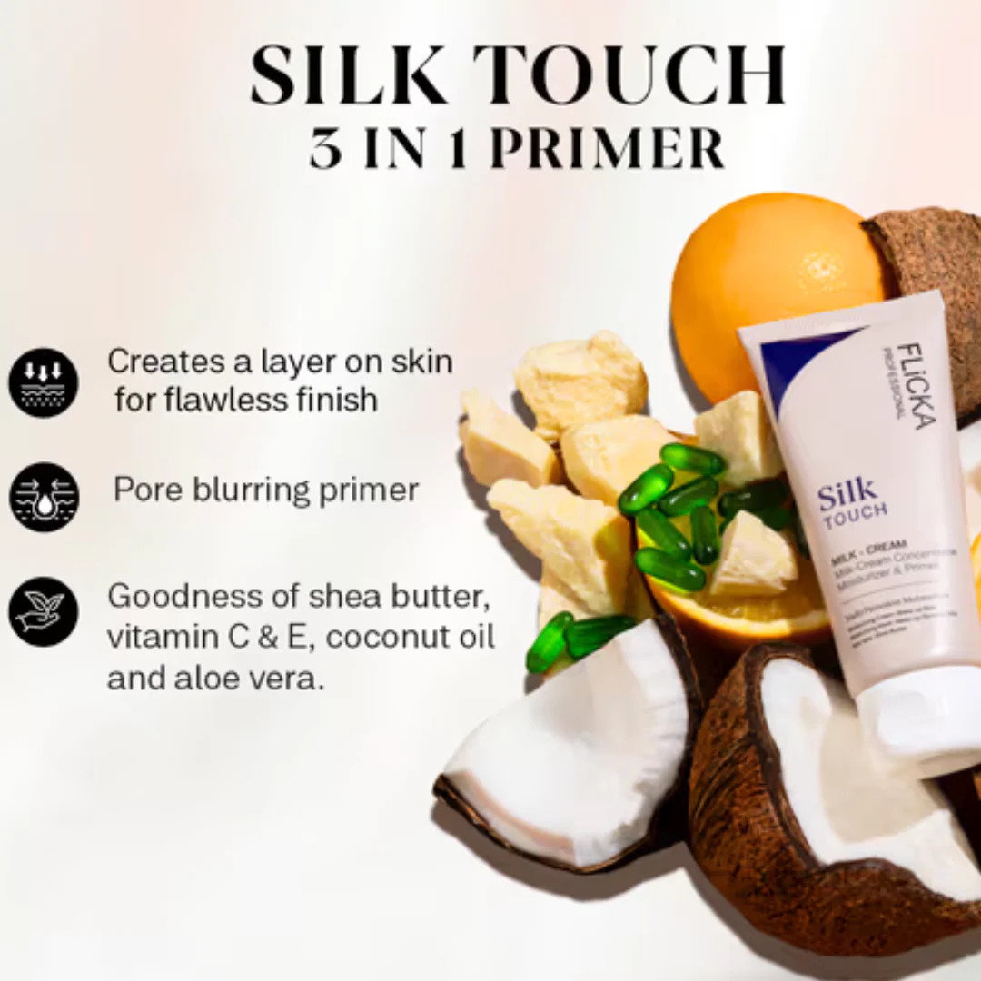 Flicka Silk Touch Primer – Flawless Dewy Base (Buy 1 Get 1 FREE)