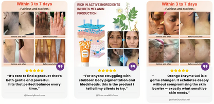 Orange Enzyme Glow Gel 😍 Dark Spot & Dead Skin Remover